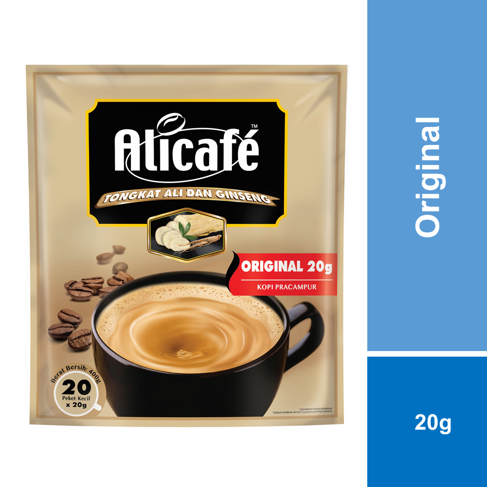 ALICAFE Tongkat Ali Dan Ginseng Original 20g x 20s (HALAL)