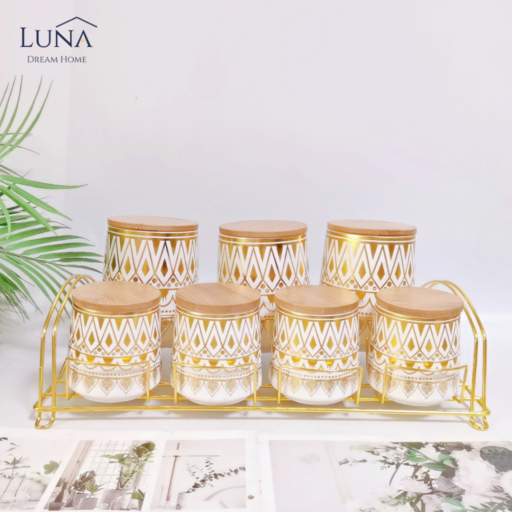 LUNA[Raven Air Tight Spice Jar]Hari Raya Seasoning Storage Bekas Rempah Balang Kuih Kedap Udara Gift