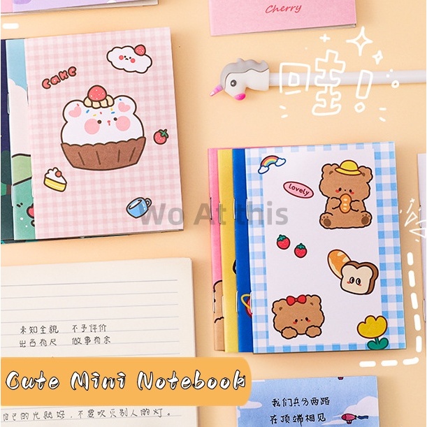 Cute Mini Notebook Notepad Stationery Portable Journal Cartoon Note Diary Doorgift Buku Nota Comel