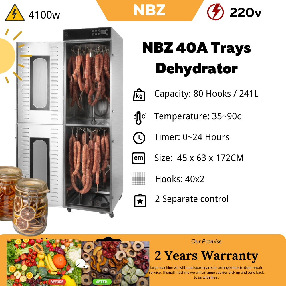 NBZ 80 Hooks Dehydrator Machine Food Dehydrator Machine food dryer dehydrator dehydrated Mesin pengering makanan 风干机 干果机