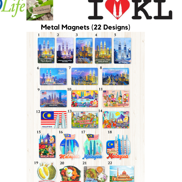 I Love Kuala Lumpur Malaysia Twin Tower KLCC Putrajaya Souvenir Metal Fridge Magnet Deco Collectible Gift Cenderahati