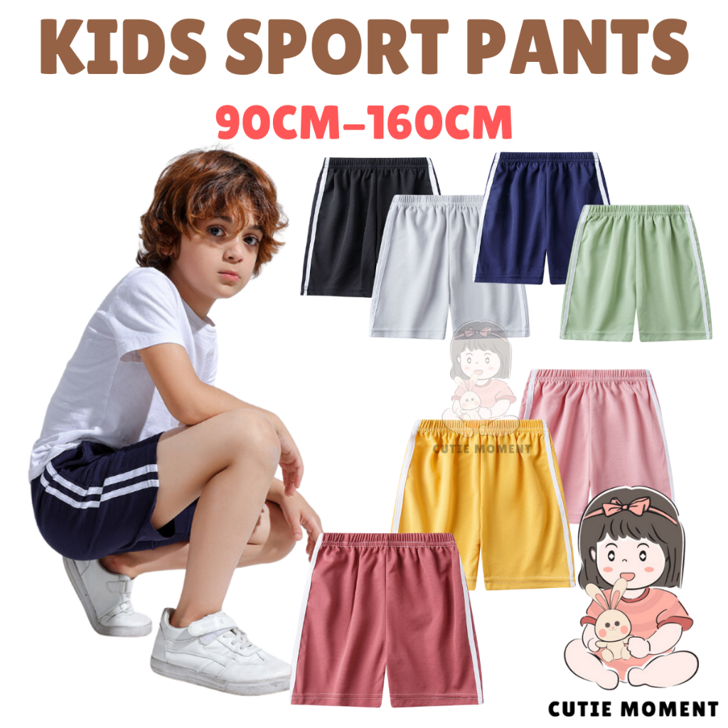 CUTIEMOMENT kids short pants boy sport short pants kids seluar sukan budak seluar pendek bola sepak budak lelaki
