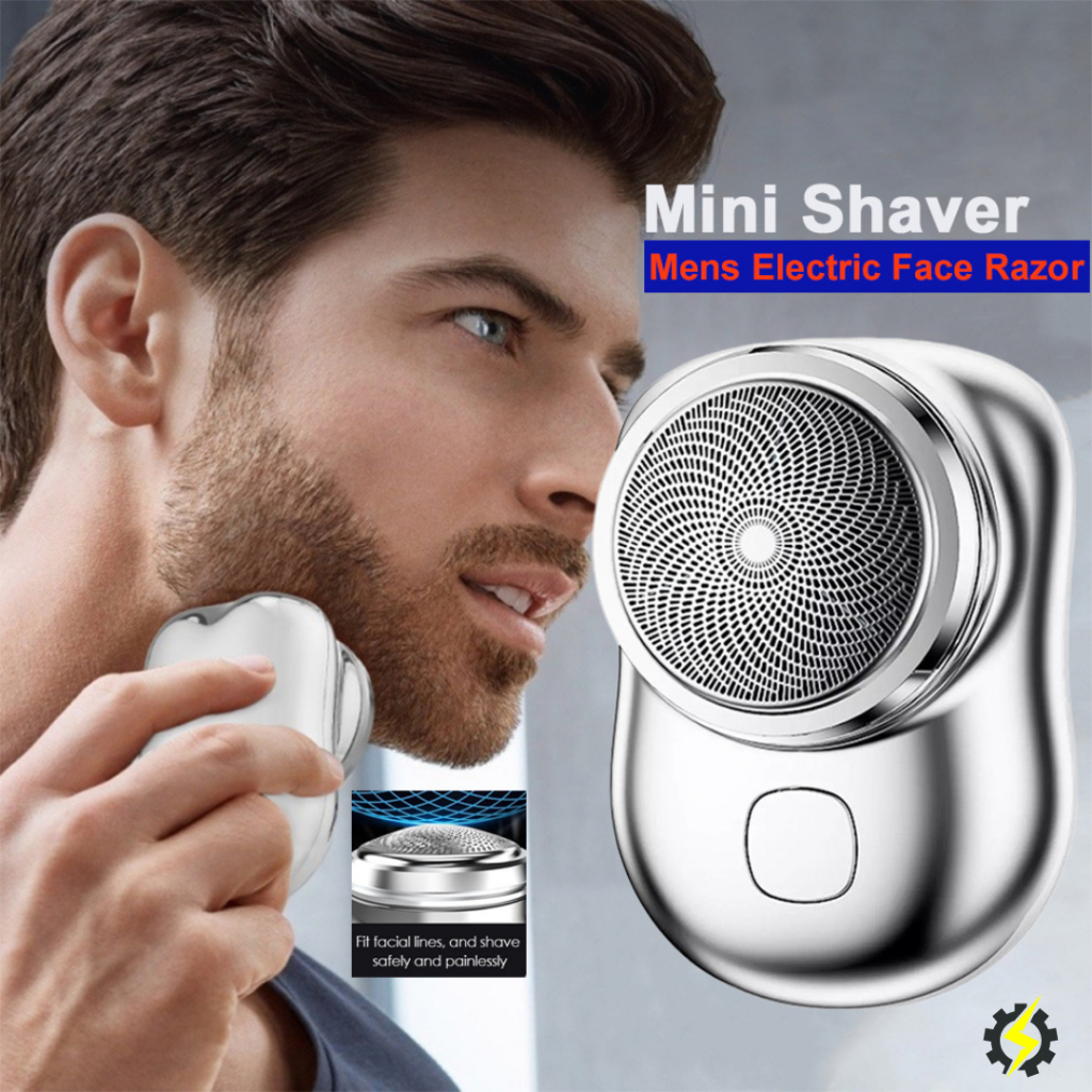 JILILAI Mini Shaver USB Rechargeable Waterproof Beard Trimmer For Outdoor Travel Electric Portable Shavers