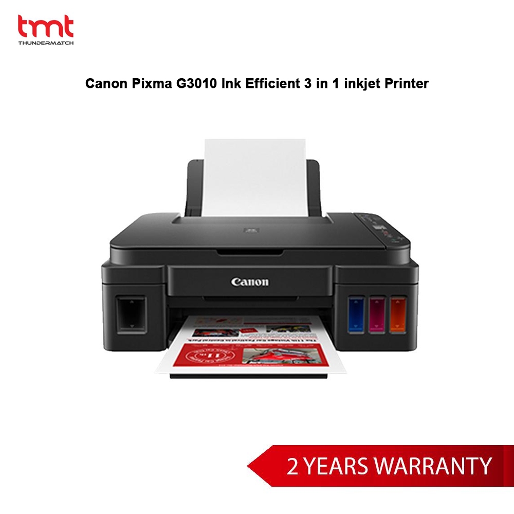 Canon Pixma G3010 Ink Efficient 3 in 1 inkjet Printer | 2Y Warranty