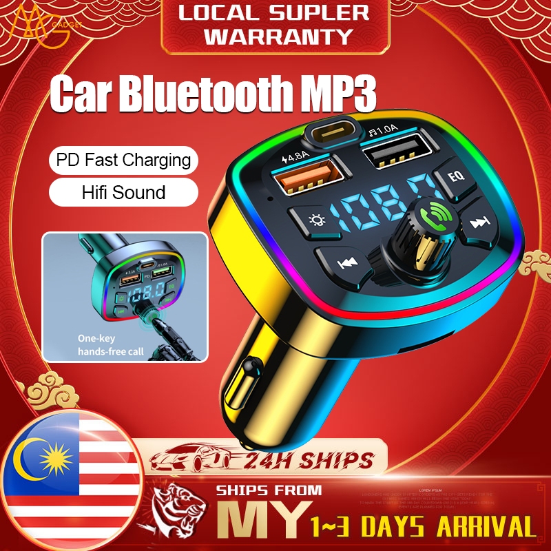 Car MP3 Player Radio Kereta Handsfree Bluetooth FM Transmitter Wireless Dual USB Car Charger Bluetooth Car Kit車載藍牙接收器