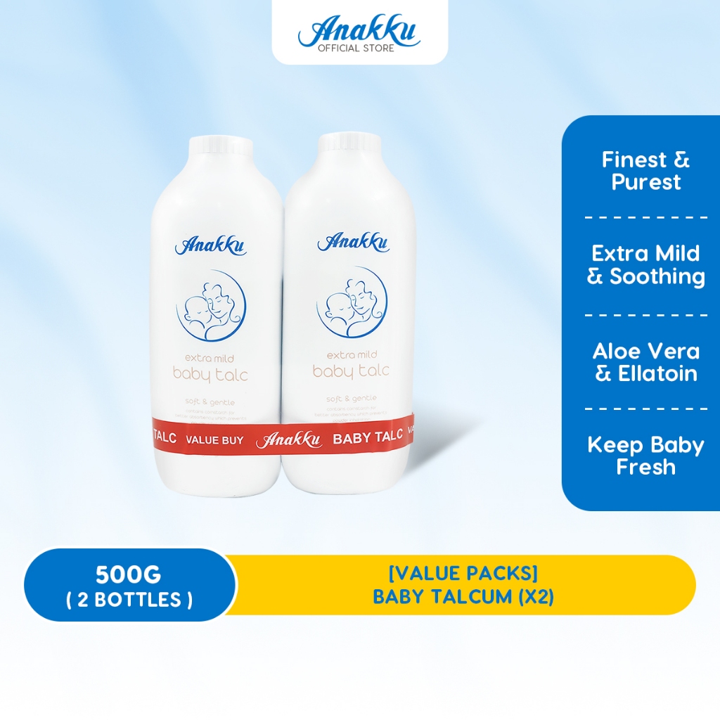 Anakku Baby Talcum (500g x 2) TP500