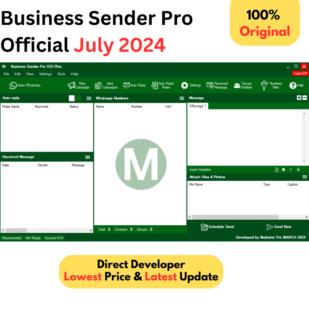 Business Sender Pro Latest Version | Bulk Sender | Blasting | AI Chat Bot | Direct Developer Update