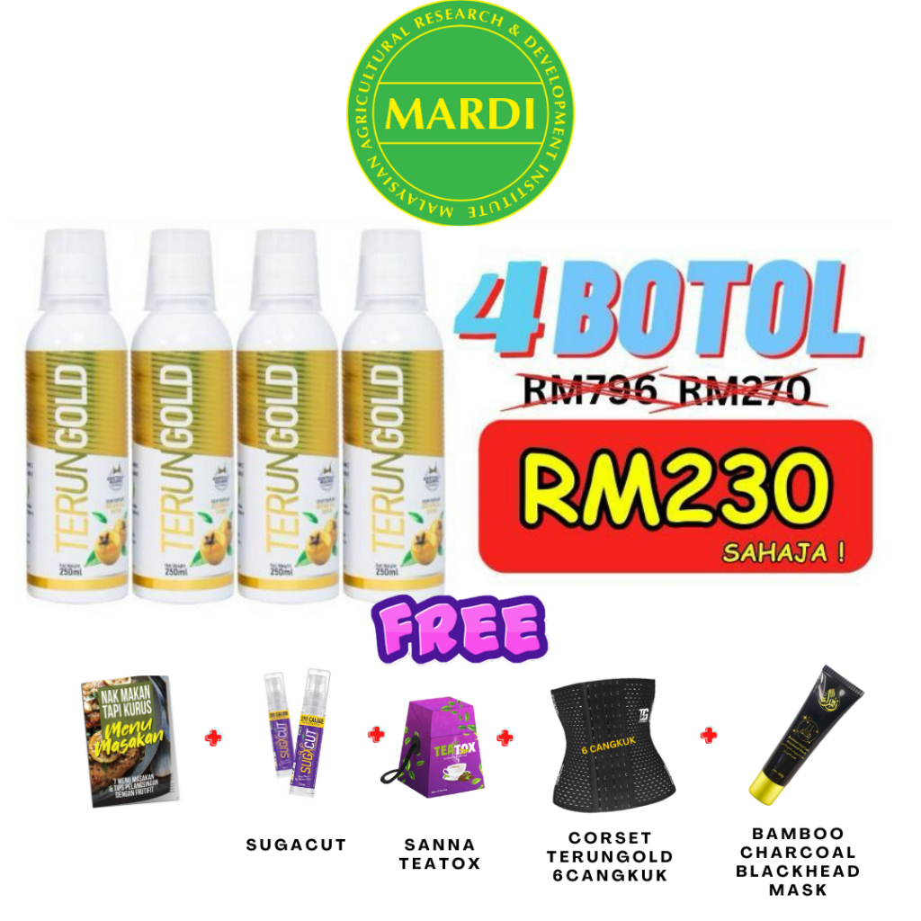Promo TerunGold by Dr.Zuraida(MARDI), Pos Setiap Hari (FreeGift banyak)