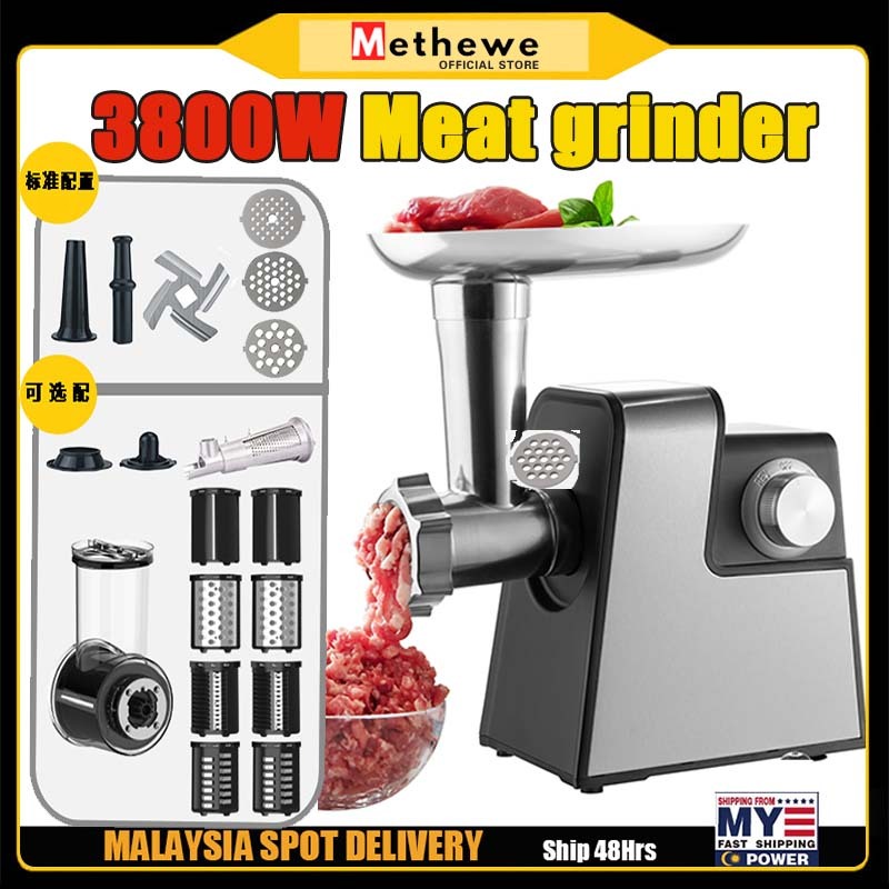 MWTHEWE 3800W Meat Mincer Multifunction Stainless Steel Meat Mincer Commercial Meat Grinder Electric Sausage Machine 绞肉机