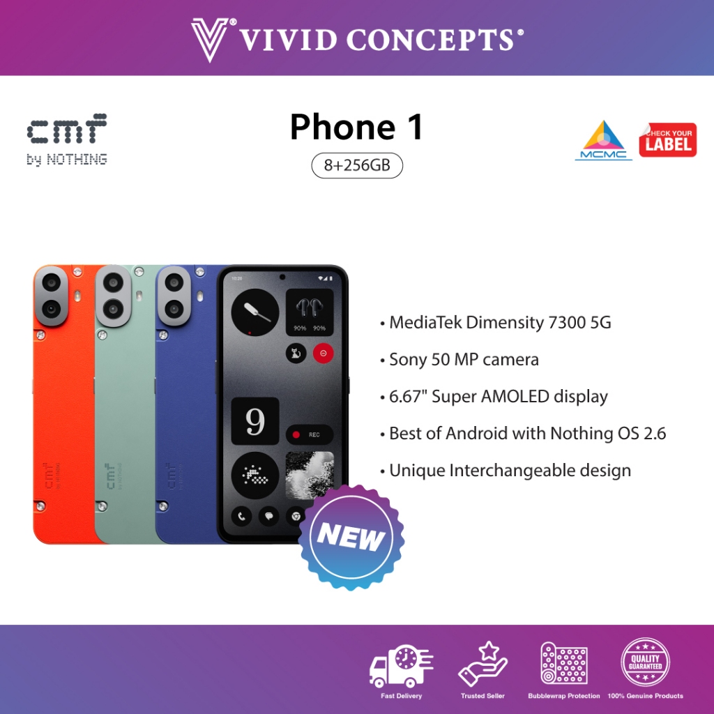 [New Arrival] Malaysia Set CMF by Nothing Phone 1 5G (8+256GB)