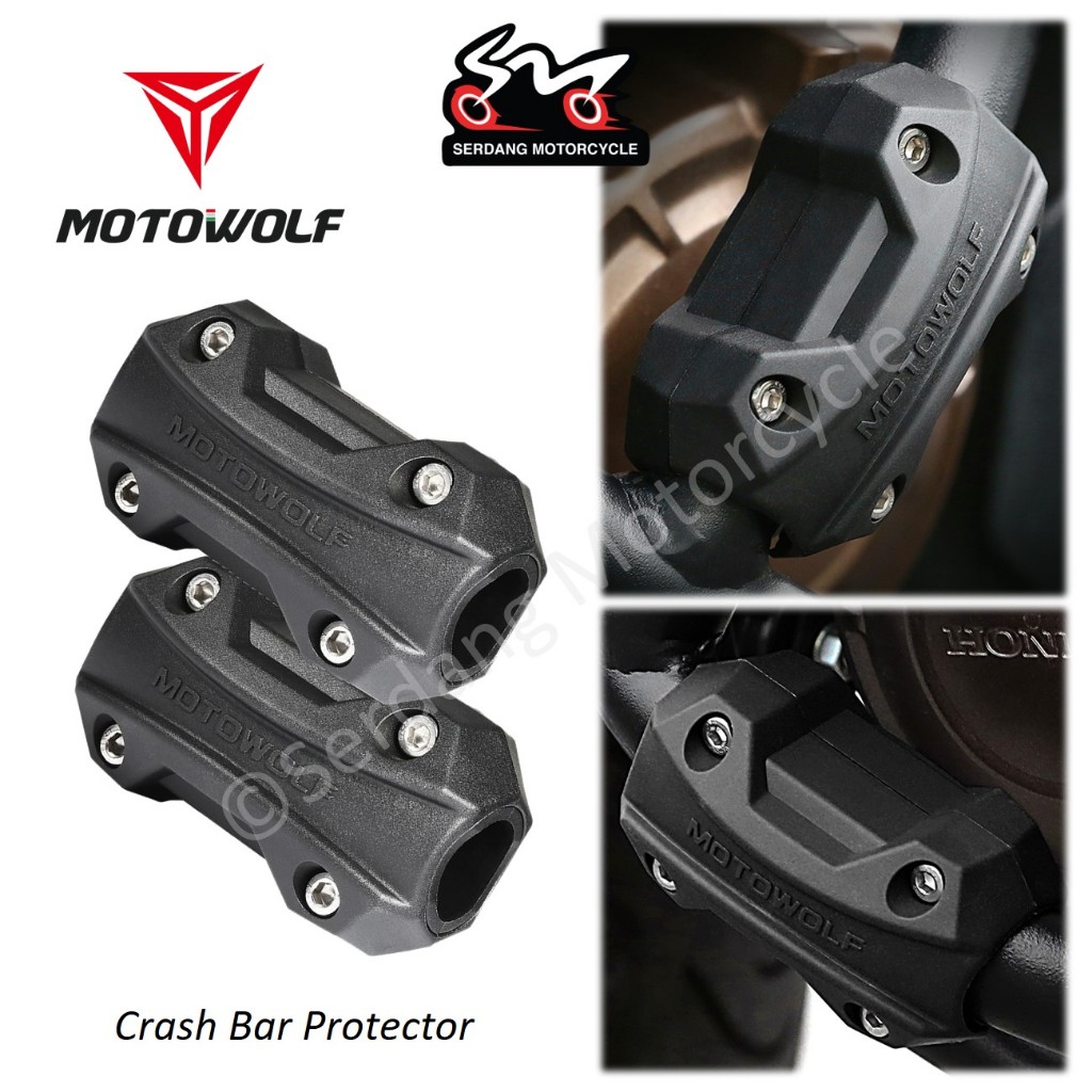 MOTOWOLF Motorcycle Crash Bar Protector Bumper Protective Block Engine Guard Protection Slider Cover MDL3703