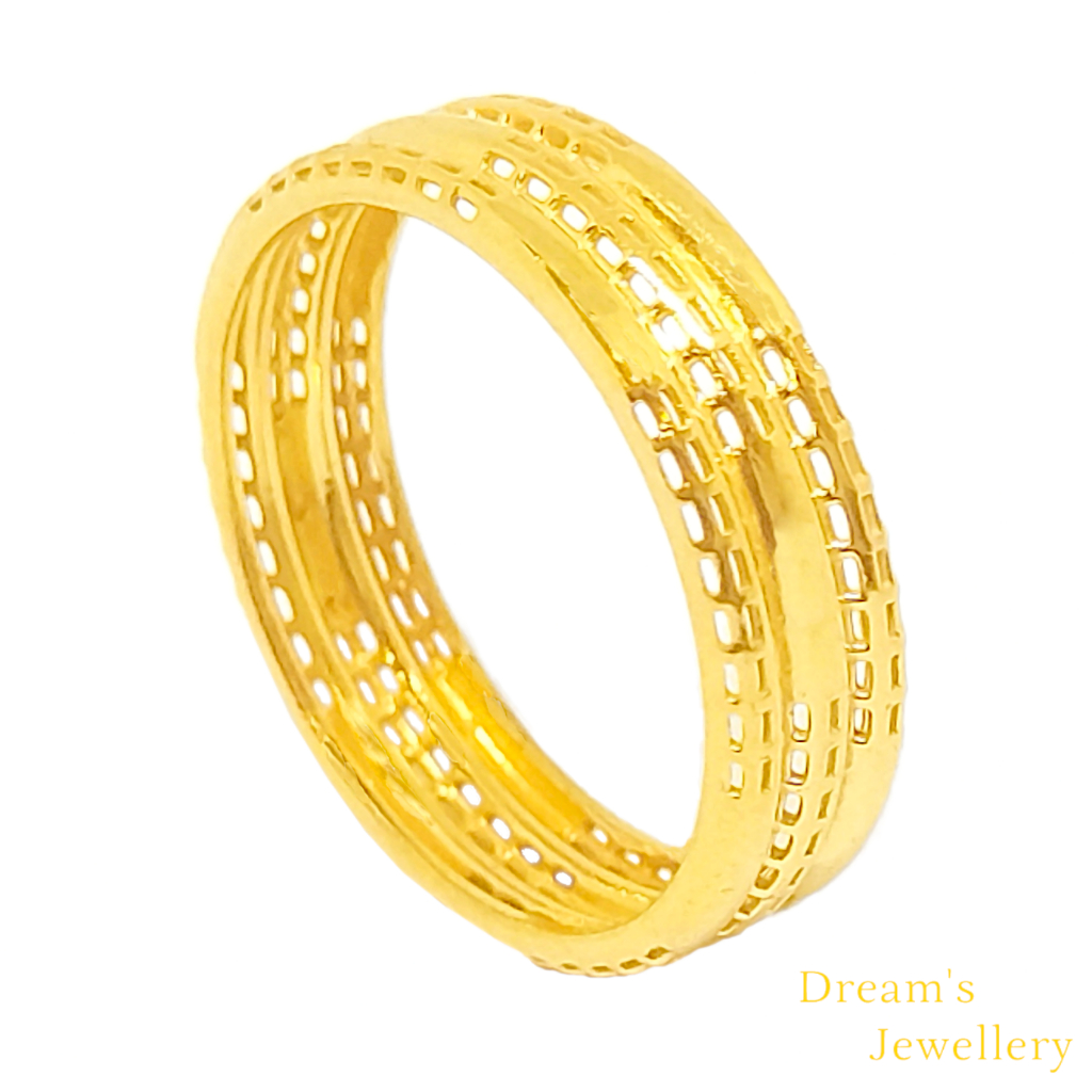 Cincin Belah Rotan Emas 916 Licin Exclusive / Ring 916 Gold Original Dreams Jewellery