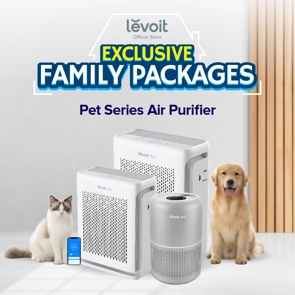 Levoit Exclusive Pet Series Family Package Smart Air Purifier Medical Grade HEPA Filter with Smart App Control