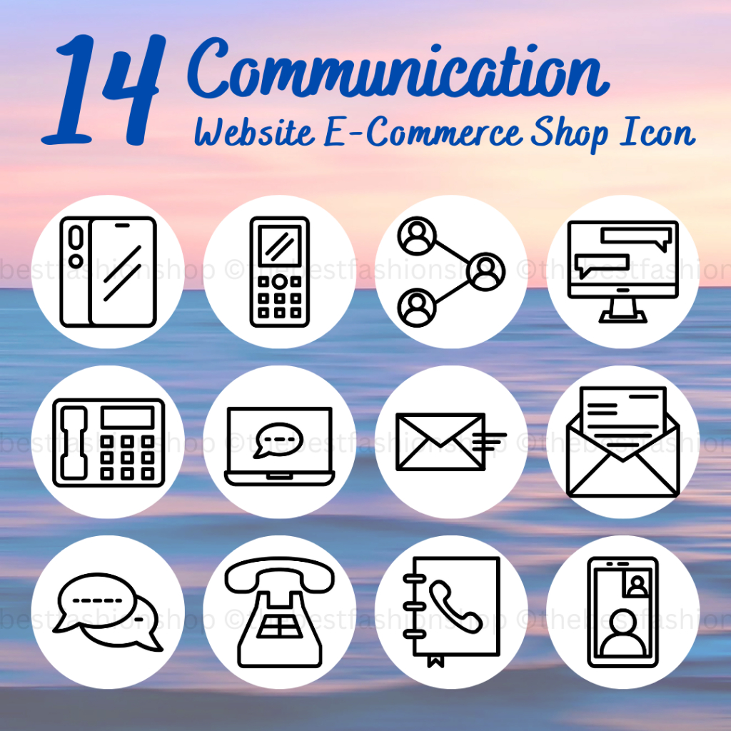 I027 Communication Theme Ecommerce Website Shop Instagram Story Highlight Cover