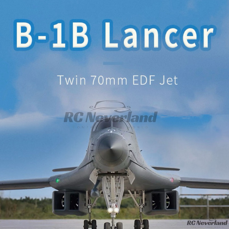 XFly B-1B Lancer Twin 70mm EDF Jet PNP 6S remote control airplane mode aircraft kapal besar turbine