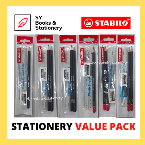 STABILO Stationery Set / Value Pack RM0.99 / Stationary Set (Jualan Lelong)