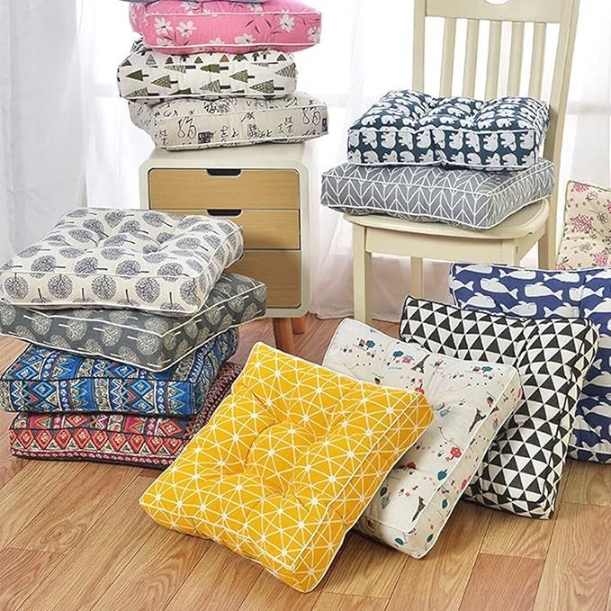 UMI 40x40cm Soft Home Office Sofa Chair Pad Square Comfortable Cotton Seat Cushion Buttocks Kusyen Alas Kerusi 防滑座垫