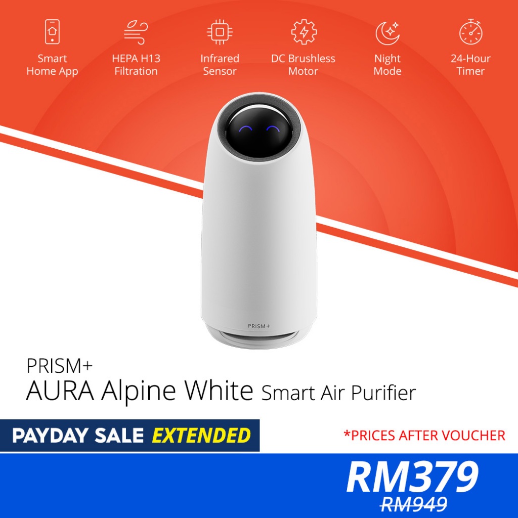 PRISM+ Aura | Smart Air Purifier | HEPA H13 Filter