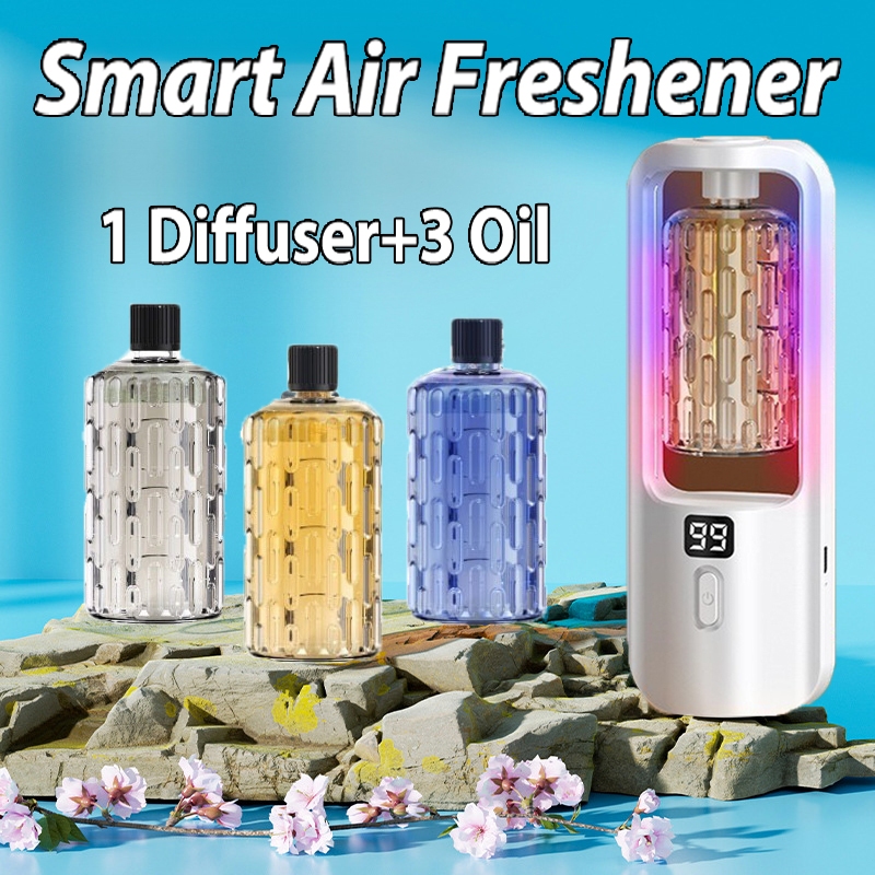 Smart Air Freshener with 5 Adjustable Concentration Scent Levels, Portable Waterless Di…