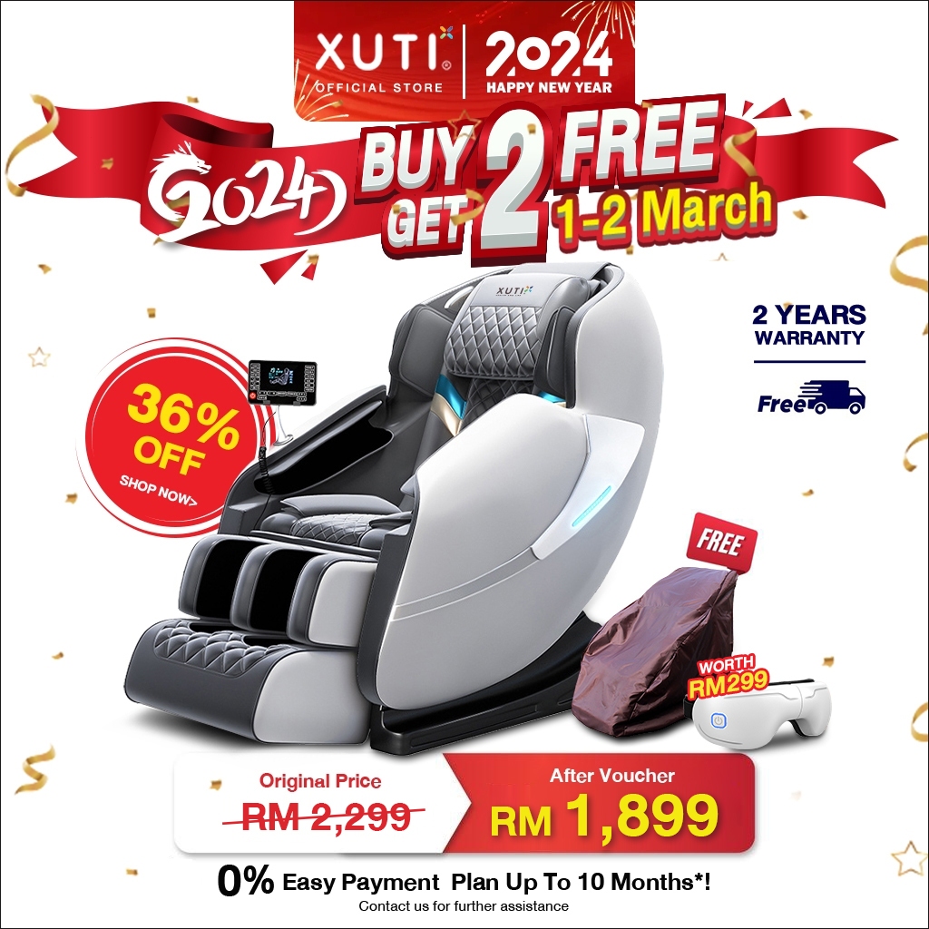 XUTI Massage Chair Zero Gravity Full Body Shiatsu Wt Heating Therapy Stretch Vibrating Smart Electric Massage Chair按摩椅