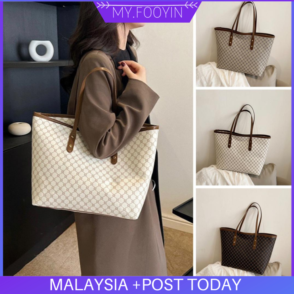 N393 READY STOCK MYFOOYIN Designer Bags Luxury Handbag Women Casual Shoulder Bag Simple Underarm Tote Fashion Versatile