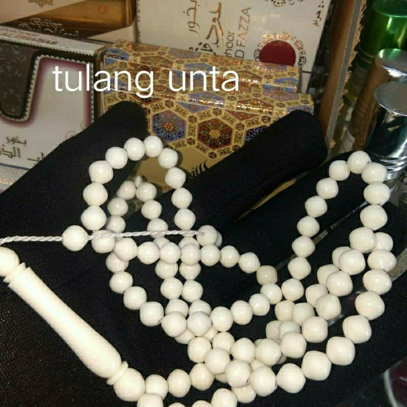 original Tasbih TULANG UNTA camel bone 99 BIJI Pcs 8mm