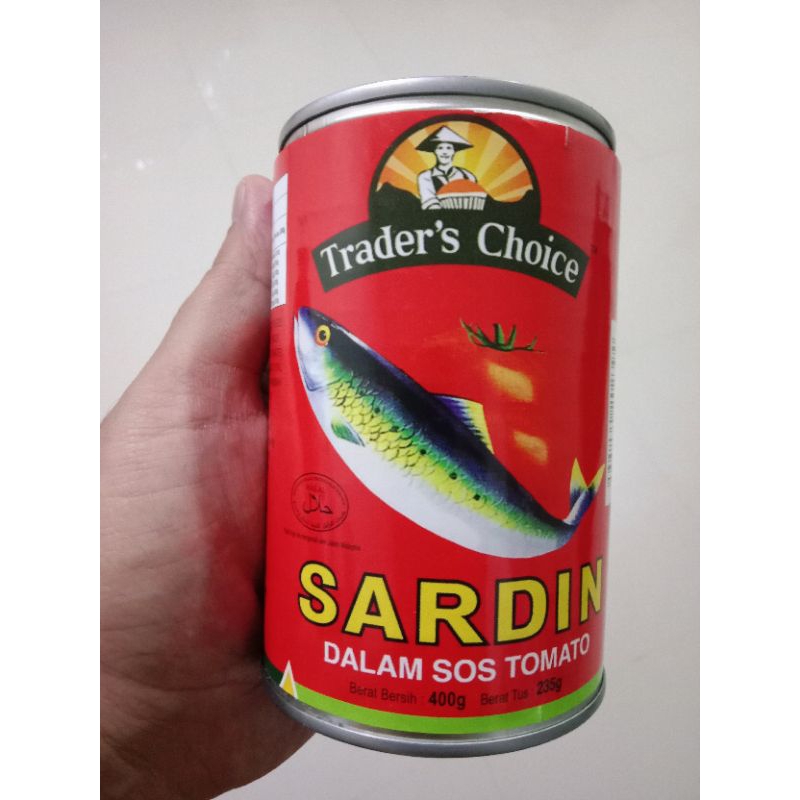 SARDIN DALAM SOS TOMATO TRADER'S CHOICE 400GM READY STOCK