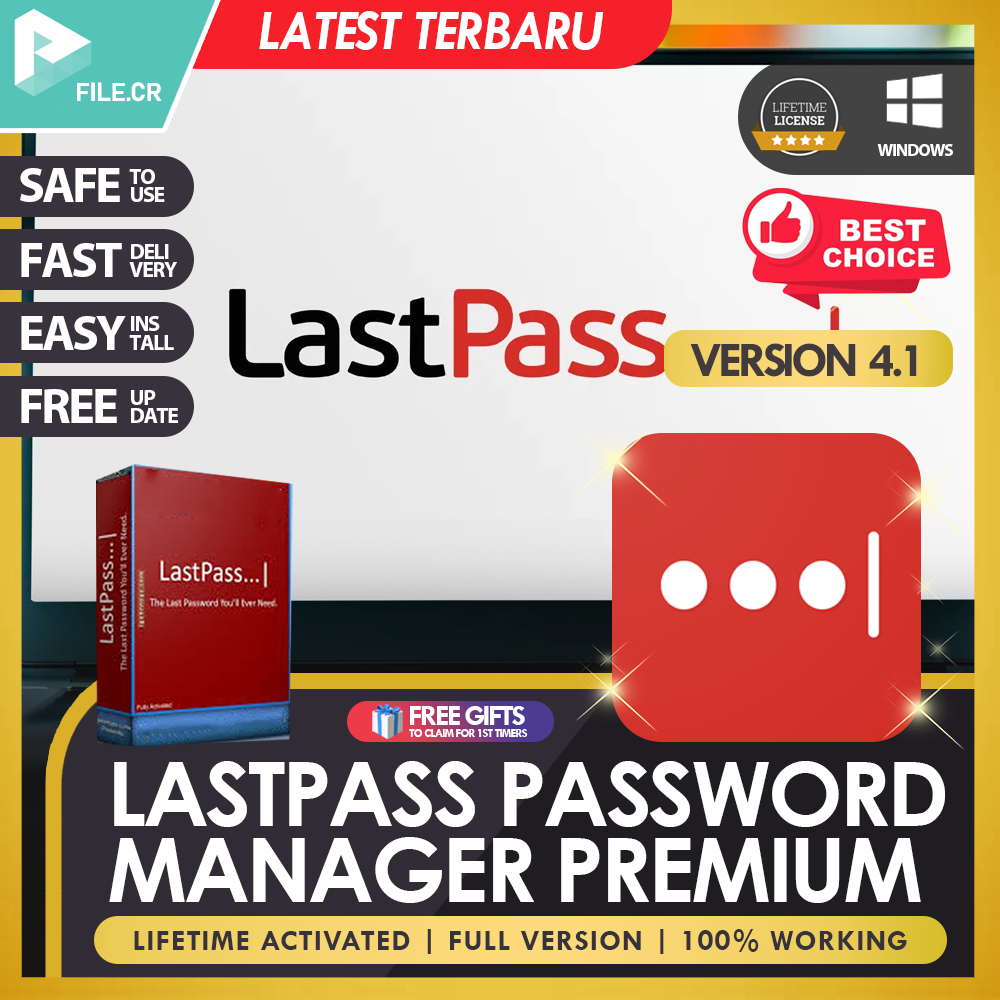 LastPass Password Manager 4.132 EASY INSTALL LIFETIME PREMIUM FAST DELIVERY SAFE