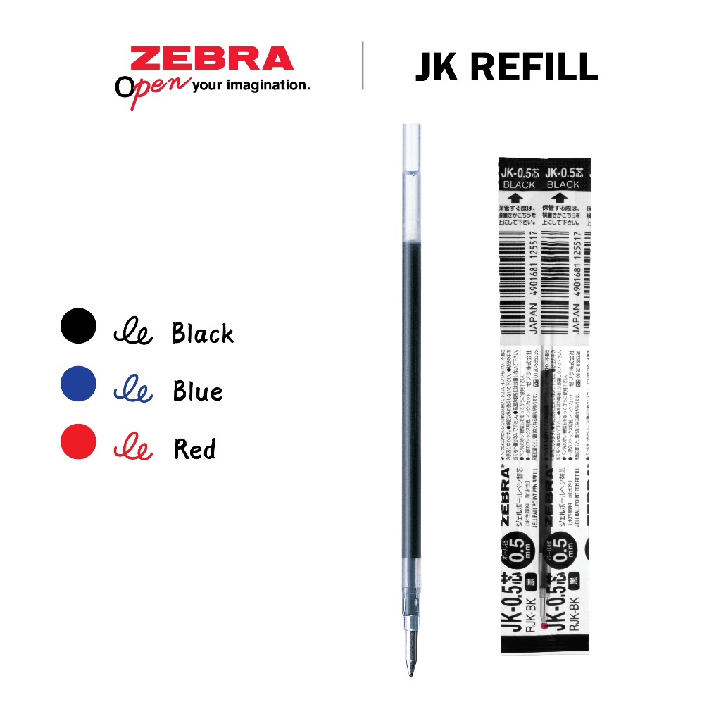 Zebra JK Gel Ink Refill 0.5mm