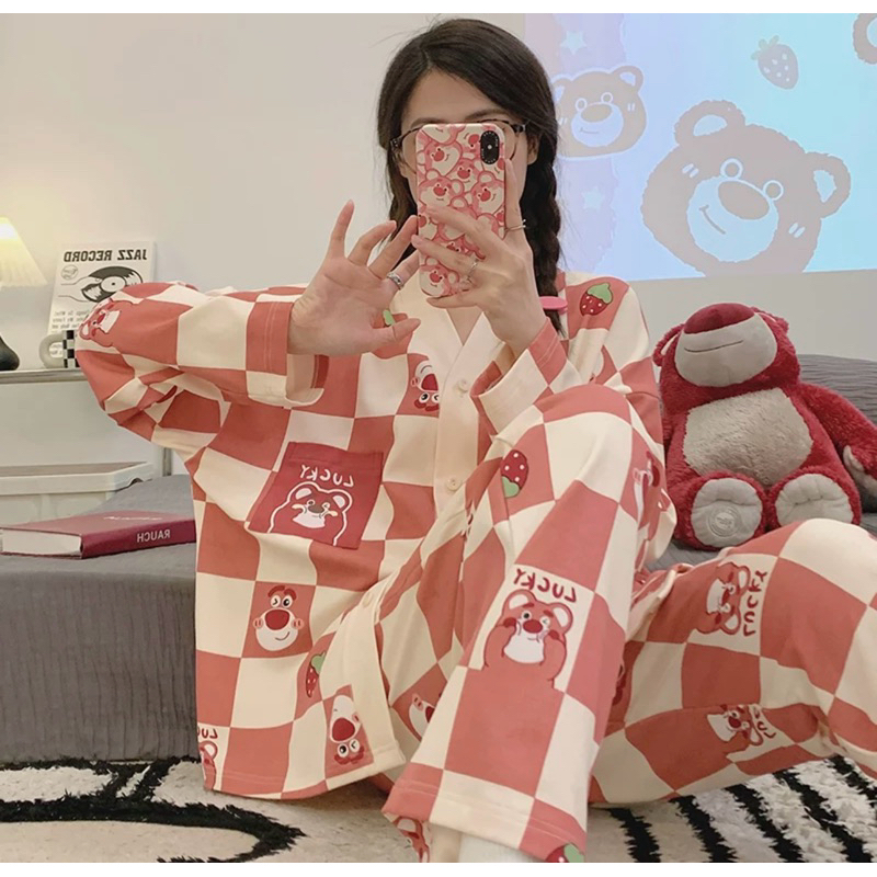 Women pyjamas women pajamas Lingerie Women Sleepwear nightwear baju tidur perempuan baju melayu baju tidur melayu