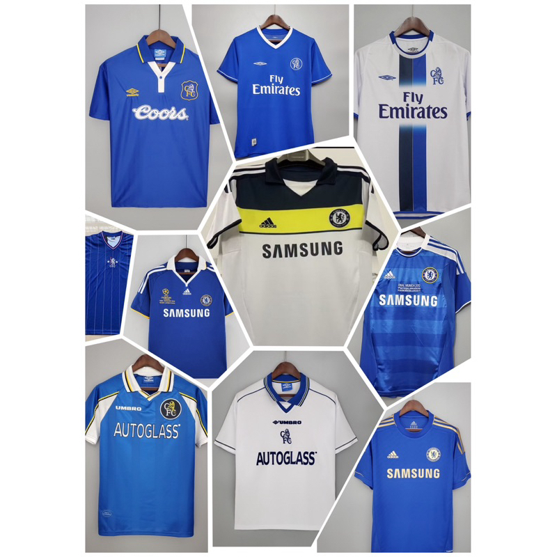 RETRO!!! CHELSEA VINTAGE JERSEY ALL SEASON *Ready Stock Local Seller!!!*