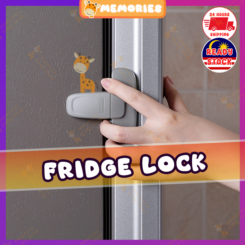 EUDEMON Fridge Lock Children Safety Refrigerator Baby Proof Pinching Protection Accident Kunci Peti Sejuk 冰箱锁