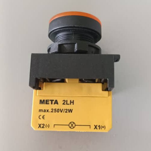 META E21OY4L FULL LENS INDICATING BODY+LAMP HOLDER+HIGH BOLTAGE LED LAMP RYGBW 110-220VAC