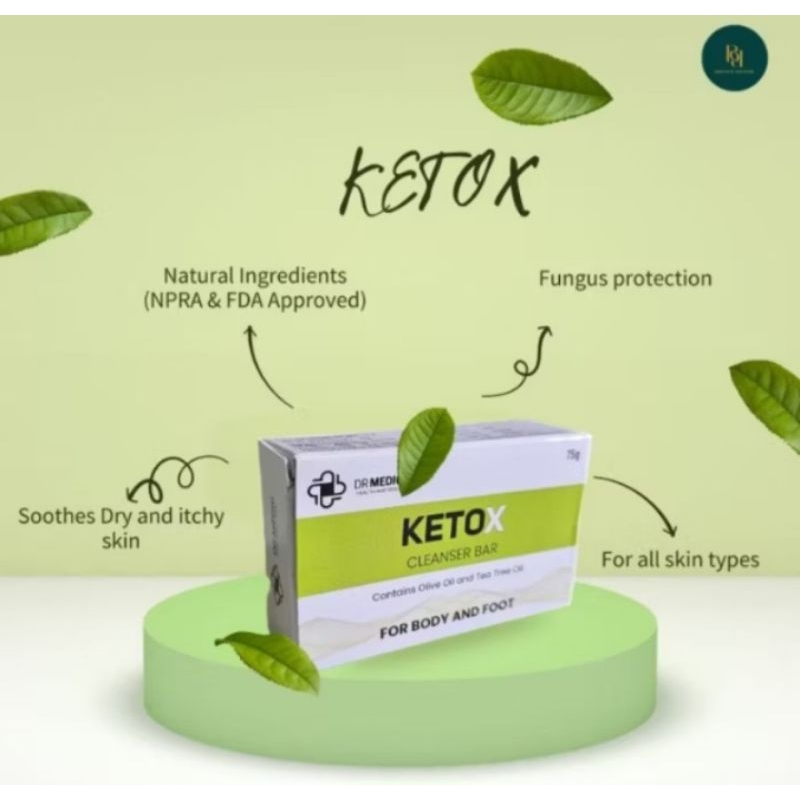KETOX Cleanser Bar (Anti Fungal) / Sabun Anti Kurap