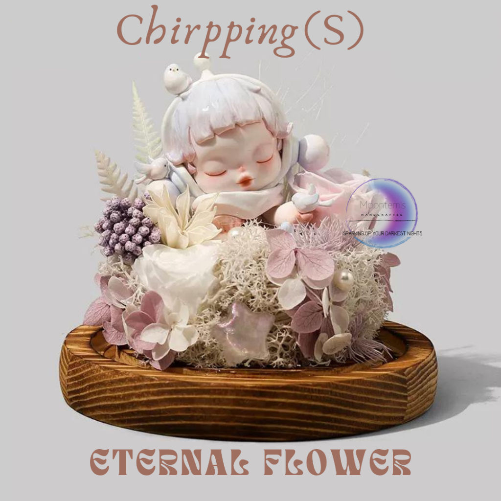 Skullpanda Warmth(S)Pop Mart Eternal Flowers with Blind Box Figures Merchandise Preserved Flower Dried Flower Birthday