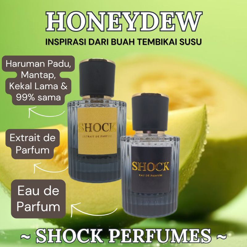 Fruit Flower - SHOCK Perfume Apple Mango Honeydew Peach Grapefruit Rose Pear Strawberry Minyak Wangi Inspired Fragrance