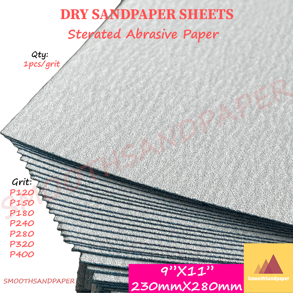 [Ready Stock] Dry Sandpaper 9''x11'' P120-P400 | Kertas Pasir Kayu, Perabot, Cat | 干磨砂纸 木工 红木家具 image 3