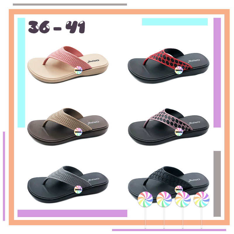 CSMY ➜ Women's Summer Color Flip-Flops | Trendy Affordable Fashion Shoes | Kasut Wanita Dewasa Murah