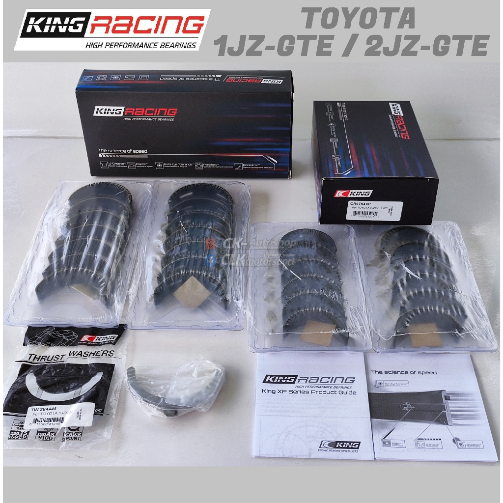 KING Race XP Bearing - TOYOTA 1JZGTE 2JZGTE Supra JZA70 80 Aristo JZS147 161 Soarer JZZ30 Crown JZS171 Mark2 JZX90