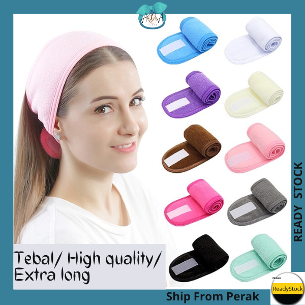 AIDA Facial Head Hair Band Thick Extra Long MakeUp Spa Sport Sweat Head Wrap Hair Towel facial tools bath 束发带美容沐浴面膜头巾