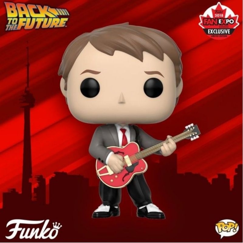 Funko Pop! Movies #602: Back to the Future: Marty McFly (w/guitar)[Funko 2018 Fan Expo Canada Exclusive-Limited Edition]