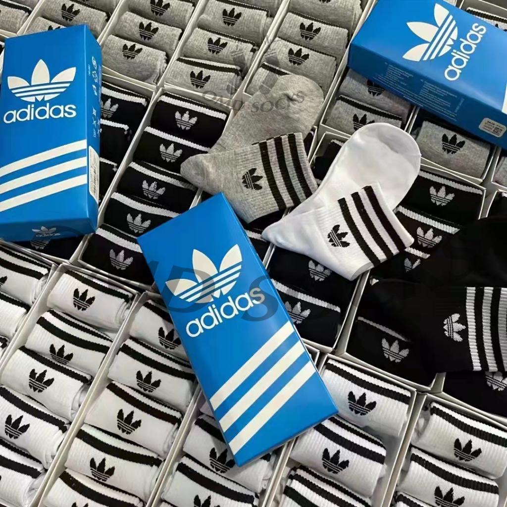 [5 Pasang] Stokin Muslimah Socks Fashion Cotton Sock Sport Socks Running Socks Men Women Stoking Stocking Sarung Kaki 袜子