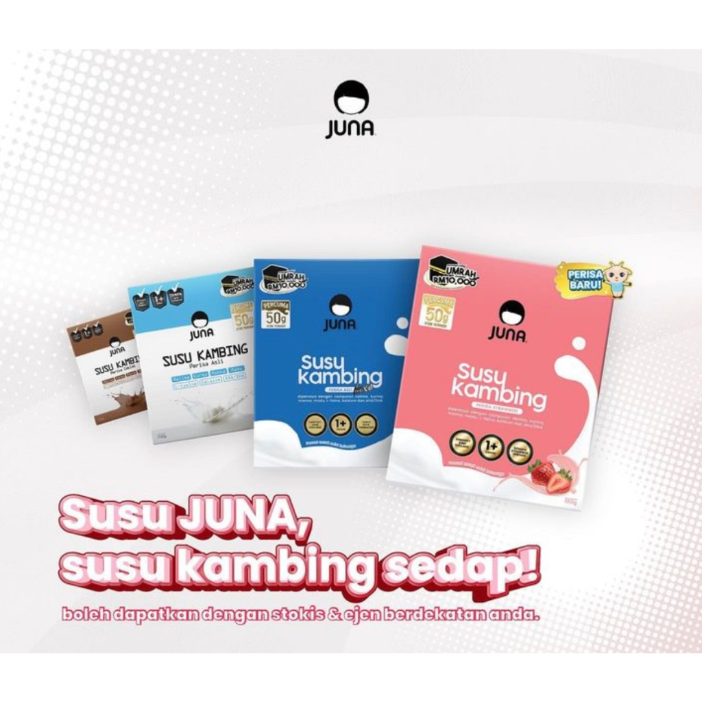 SUSU JUNA LUXE ASLI COKLAT SUSU KAMBING KOPI JUNA