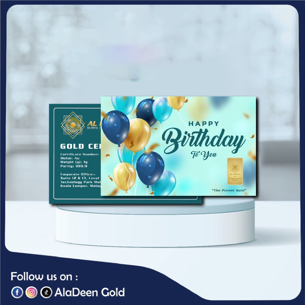 AlaDeen Gold®️ NEW EDITION!! 0.5gram 24k Gold Bar Exclusive 999.9 Au Happy&hellip;