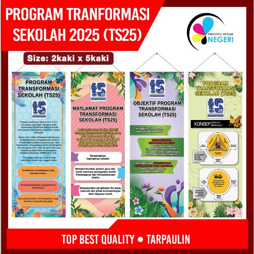 BANNER SEKOLAH PROGRAM TS25 (READY STOCK)