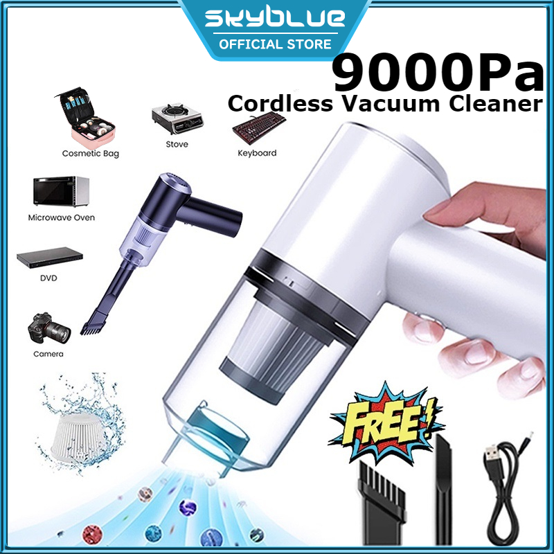 Mini Cordless Vacuum Cleaner 9000pa Wet and Dry Portable Handheld Wireless Vacum Cleaner Car Pet home Vakum Kereta 吸塵機無線