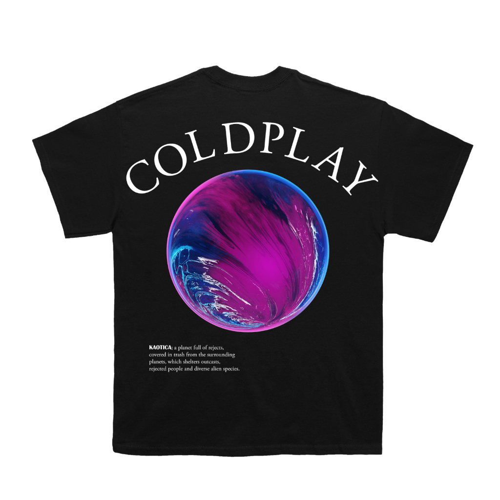 COLDPLAY KAOTICA SHIRT MERCHANDISE BY UNDERCROFTMY