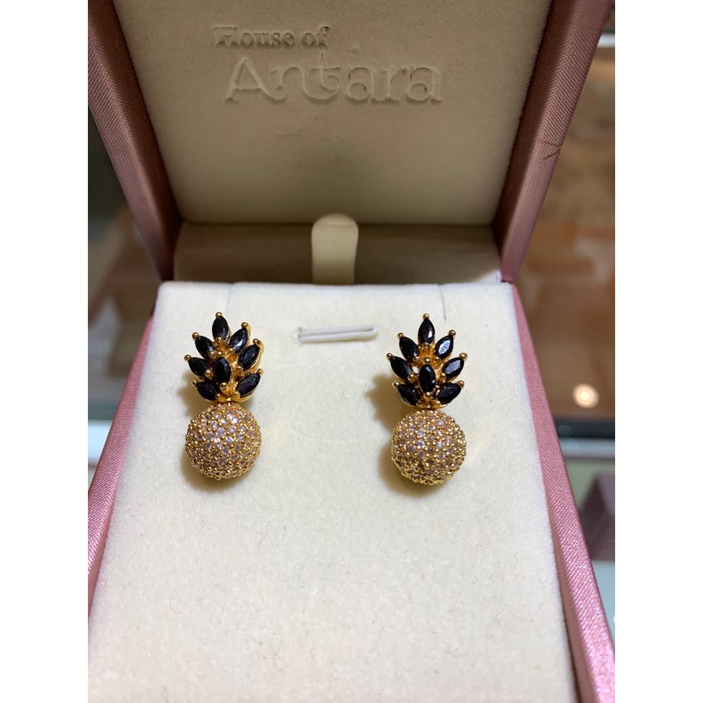 Pineapple Earrings - (Handcrafted)