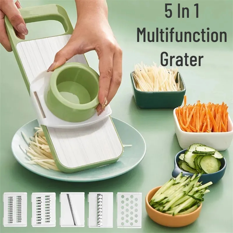 5 in 1 Multifunctional Vegetable Cutter Fruit Shredder Potato Slicer Kitchen Gadget Sets Kitchen Tools