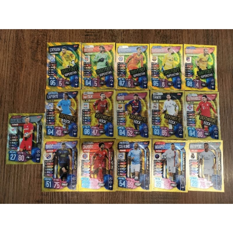 Topps Match Attax Extra 2019/20 Shutout Superstar, Defensive Rock and Hat-Trick Hero HTH Cards